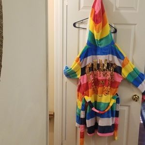 Pink VS Rainbow Bling Robe
